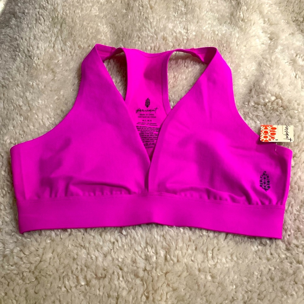 Fish is Bra with Racerback Design and Plunging V-Neckline. NWT